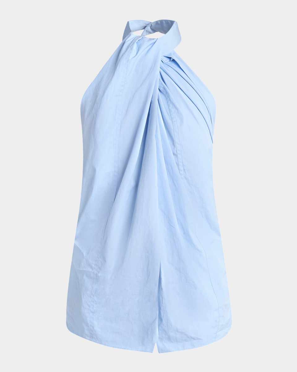 Halterneck Poplin Top